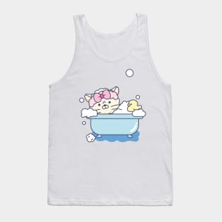 bathing cat Tank Top